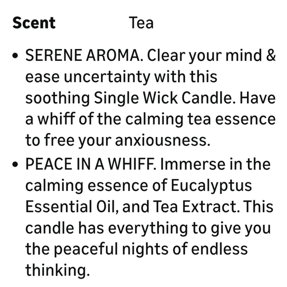 🌿Bath & Body Works Eucalyptus Tea Scented Candle - Picture 4 of 12